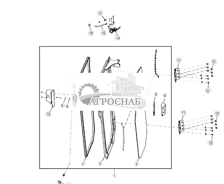 Дверь кабины и защелки, левая - ST795504 169.jpg